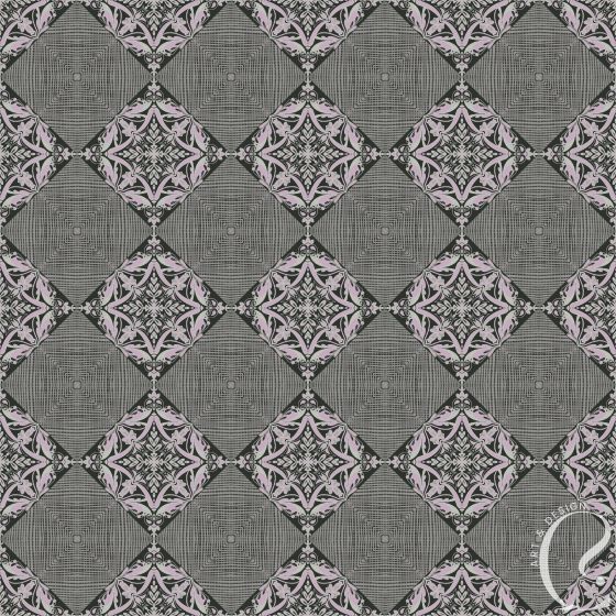 “Indigo Grove” - Digital Pattern - Brutalist style hand drawn mosaic design - Image 3